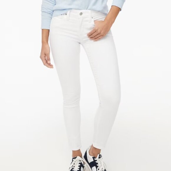 NWT J Crew 8" Rise White Skinny Jean in Signature Stretch - Picture 2 of 12